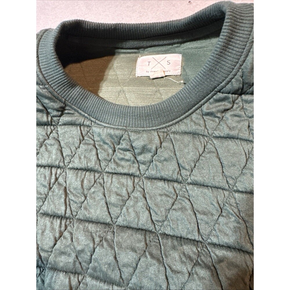THREAD&SUPPLY  Quilted Overhead Weightless Jacket Forest Green  Size M